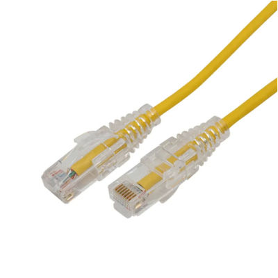 وصله کابل اترنت Cat6A سفارشی، سیم پچ باریک S FTP با طول 5 متر و 1 متر