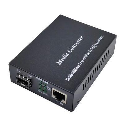 مبدل رسانه فیبر نوری گیگابیتی 1000base Tx به 1000base Fx
