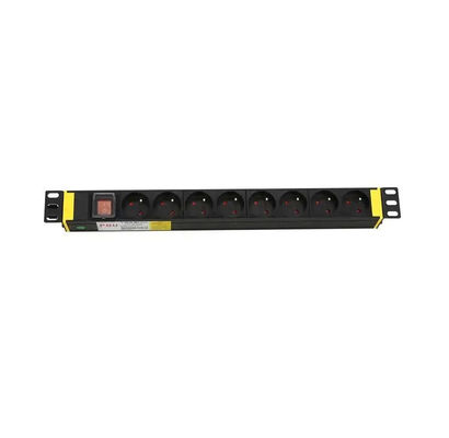 سوکت نصب شده 8 جهتی PDU Rack با مواد مقاوم در برابر شعله بالا