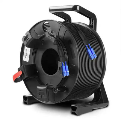 رولر های کابل بیرونی سیاه 300M 250M 200M 150M 100m LC به LC سیم افزایشی کابل فیبر